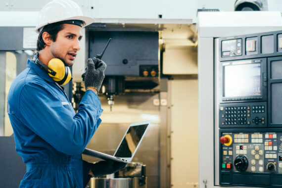 Male,Industrial,Engineer,Or,Technician,In,Safety,Hard,Helmet,And